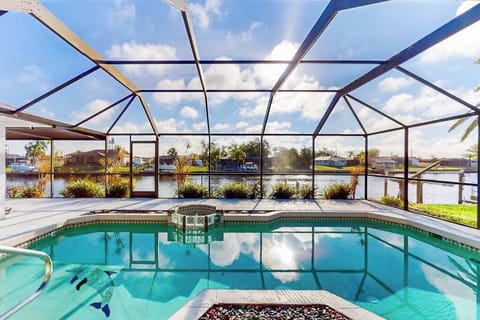 Pool area, perfect for swimming, relaxing, and enjoying time with family and friends. Pool heat is available October 1–May 1 for $32 + tax per day, with a 3-day minimum. Request at least 72 hours before arrival.