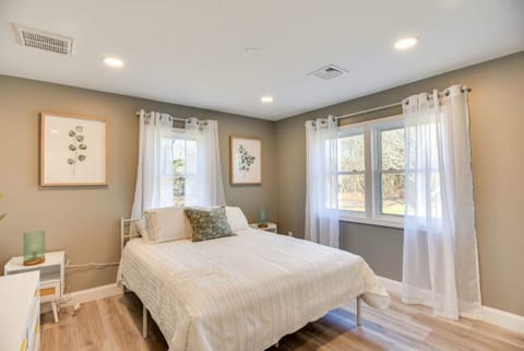 Bedroom 1 | Queen Bed | Corner Windows & Natural Light