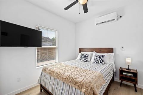 Well-appointed main room with a queen-size bed and a full private bathroom for privacy and comfort.