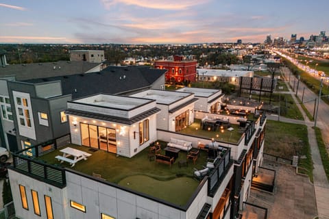 This is what booking both looks like. Double the rooftop, double the views, and the whole crew under one sky.