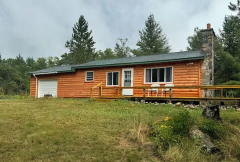 The front showing the long deck, facing west. 