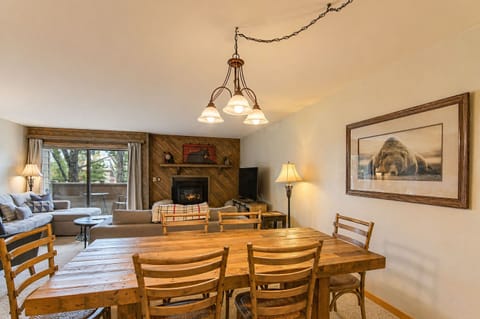 View from the Kitchen to the Dining and Living Area