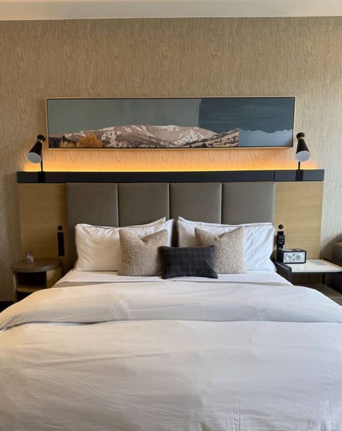 Plush king sized bed