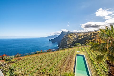 Breathe in cliffside ocean views above your private pool retreat.