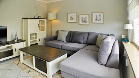 Living Room with Sofa and TV