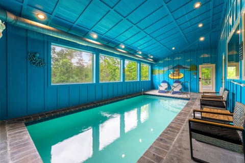Enjoy year-round swimming in your own private indoor pool, a favorite feature for families visiting the Smoky Mountains.