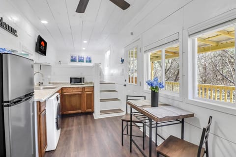Step into the bright and modern tiny home