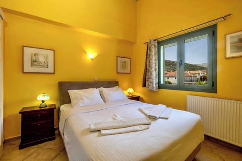 A bright bedroom made for relaxation