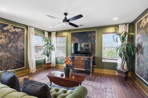 Unwind in style & stream your favorites on the living room smart TV​