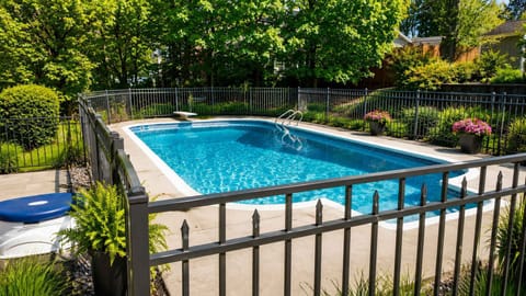 Please be aware that the diving board has been removed and there is no diving allowed 