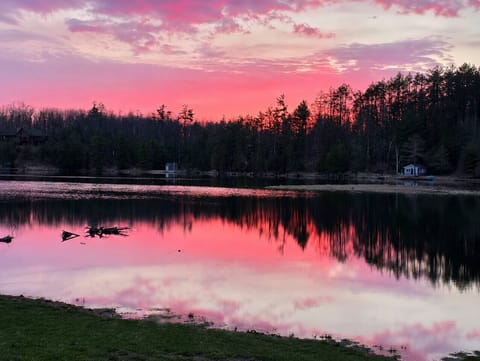 The best part of waking up here.  Sunrises Included: over the lake every morning.