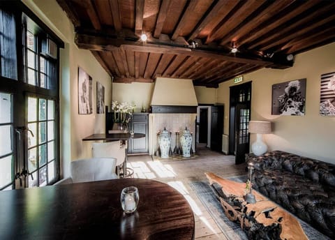 Gather for drinks and conversation in this charming lounge