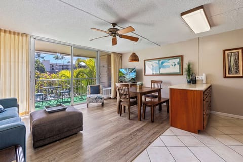Living and dining areas