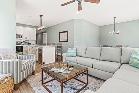 Ground-Level Living Room with Deck Access