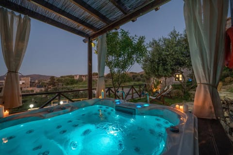 Hot tub at the blue hour