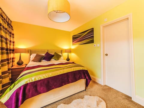 Interior Design, Bed, Bedroom, Furniture, Bed Sheet, Flooring, Yellow, Bedding, Wood, Floor