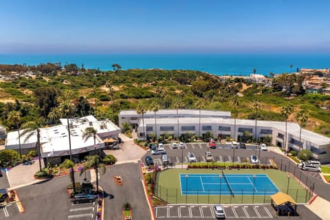 Soak up ocean breezes with courts and coastline views.
