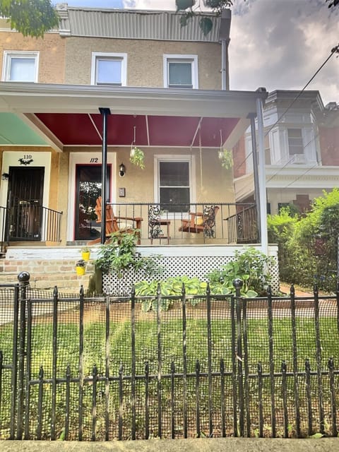 Front of the house. 