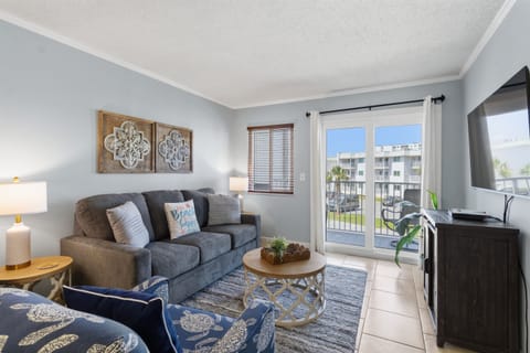 Relax in the living room after a day at the beach 
