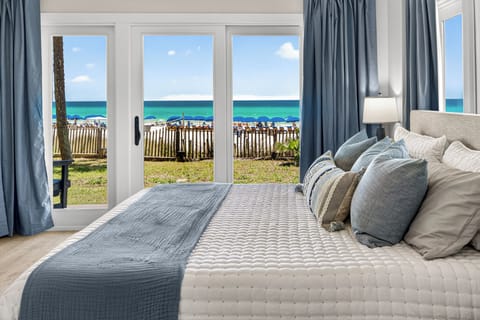 Primary master bedroom! Wake up to beautiful beach views! 