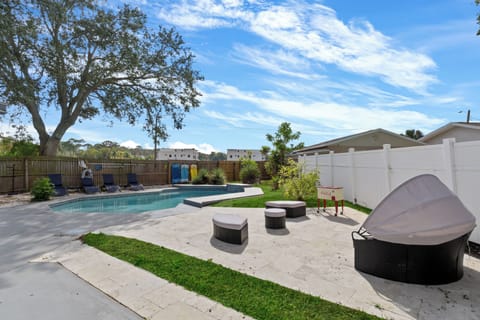 Cool off and unwind by the private pool.
