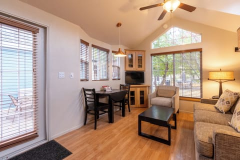 Gather for coffee or planning at the cozy dining table.