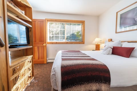 Settle in for movie nights with cozy in-room entertainment.
