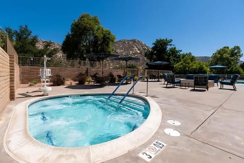 Soak away the day in a bubbly spa oasis.