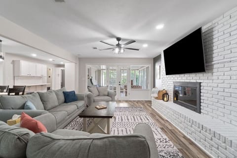 Living Room with Large TV