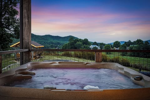 Private hot tub for relaxing after Smoky Mountain adventures