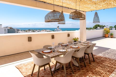 Penthouse terrace view on the sea