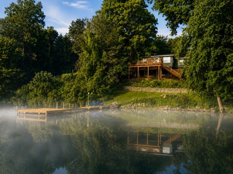 Enjoy a morning cup of coffee on the dock and watch as the morning unfolds. 