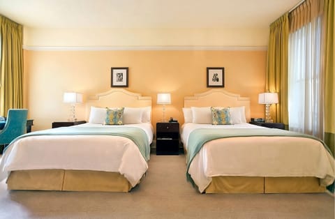 Settle into plush double beds for a restorative night’s sleep.