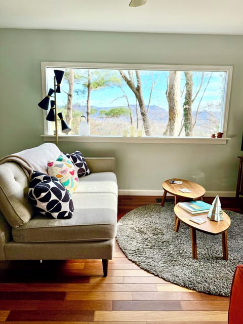 Mountain view from living room