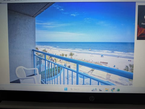 beach ocean view, summer, balcony, outdoor, body of water, beach 