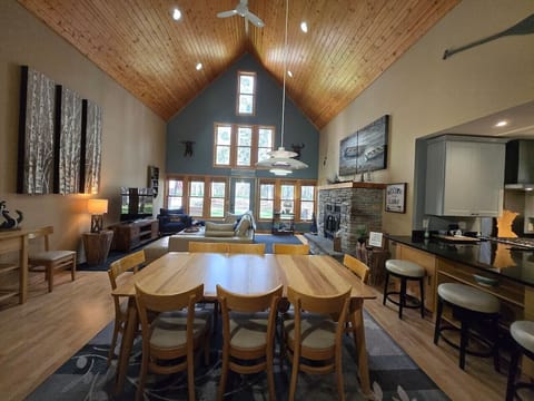 View from back of cabin