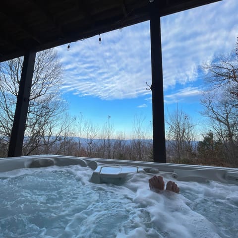 Soak in mountain views from our private spa—the ultimate weekend retreat