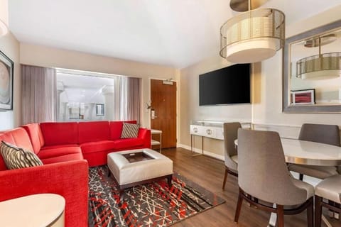 Gather together on the plush sofa for cozy movie nights.
