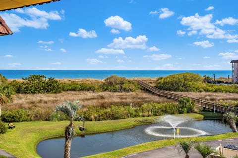 VIEW FROM LIVING ROOM & BALCONY! Enjoy Big Ocean, Dunes & Lagoon Views!