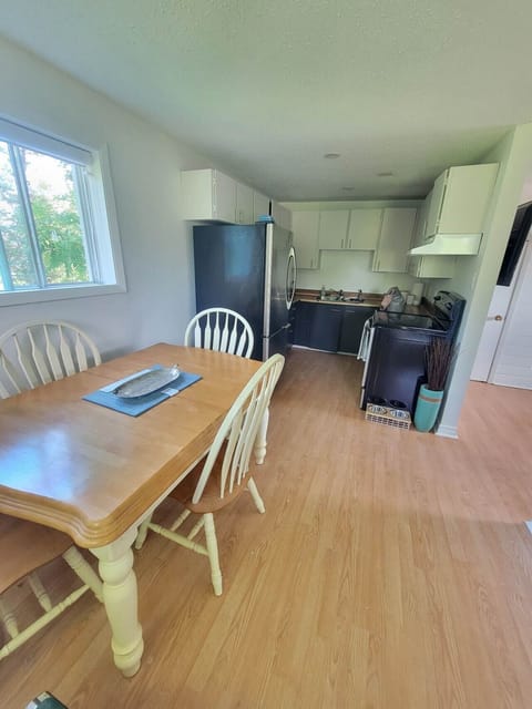Open plan living room and kitchen