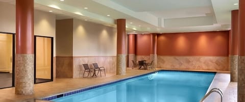 Unwind in the serene indoor pool after a busy day.