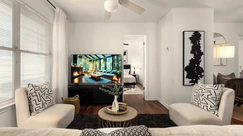 Bright, Comfortable Living Area with Modern Decor