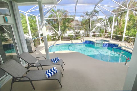 Welcome to the backyard paradise of Blue Pelican Stay! Heated Pool with Hot Tub!
