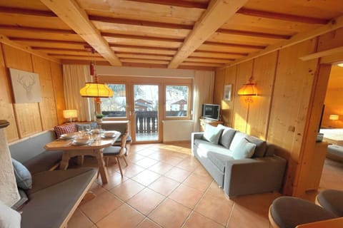 Living room and dining area