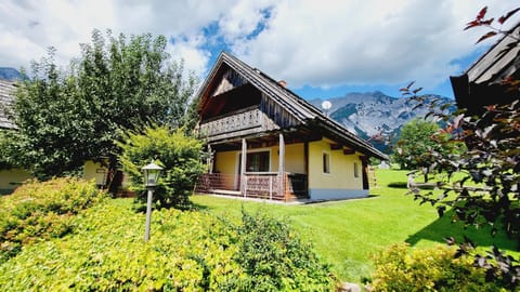 Main view of the building in summer