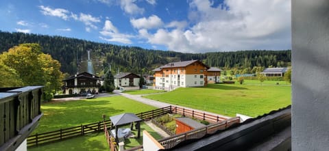 Balcony, view of the ski jump