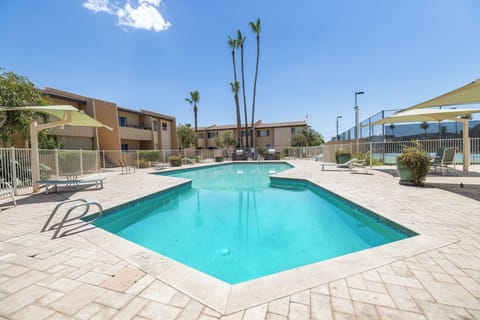 Year-round heated community pool for sunny afternoons and evening swims.