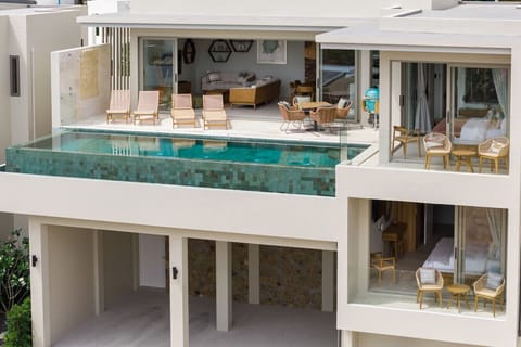 Exterior view of Villa Neela with infinity pool and seaview balcony