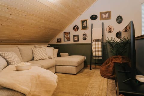 Challenge your crew to game night or settle in for a cozy movie marathon in the loft