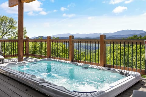 Private hot tub soaks with Smoky Mountain views? Yes please.